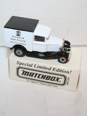 Vtg. Govenor John Engler Ford Model A Truck 1:64 Scale Matchbox 1999